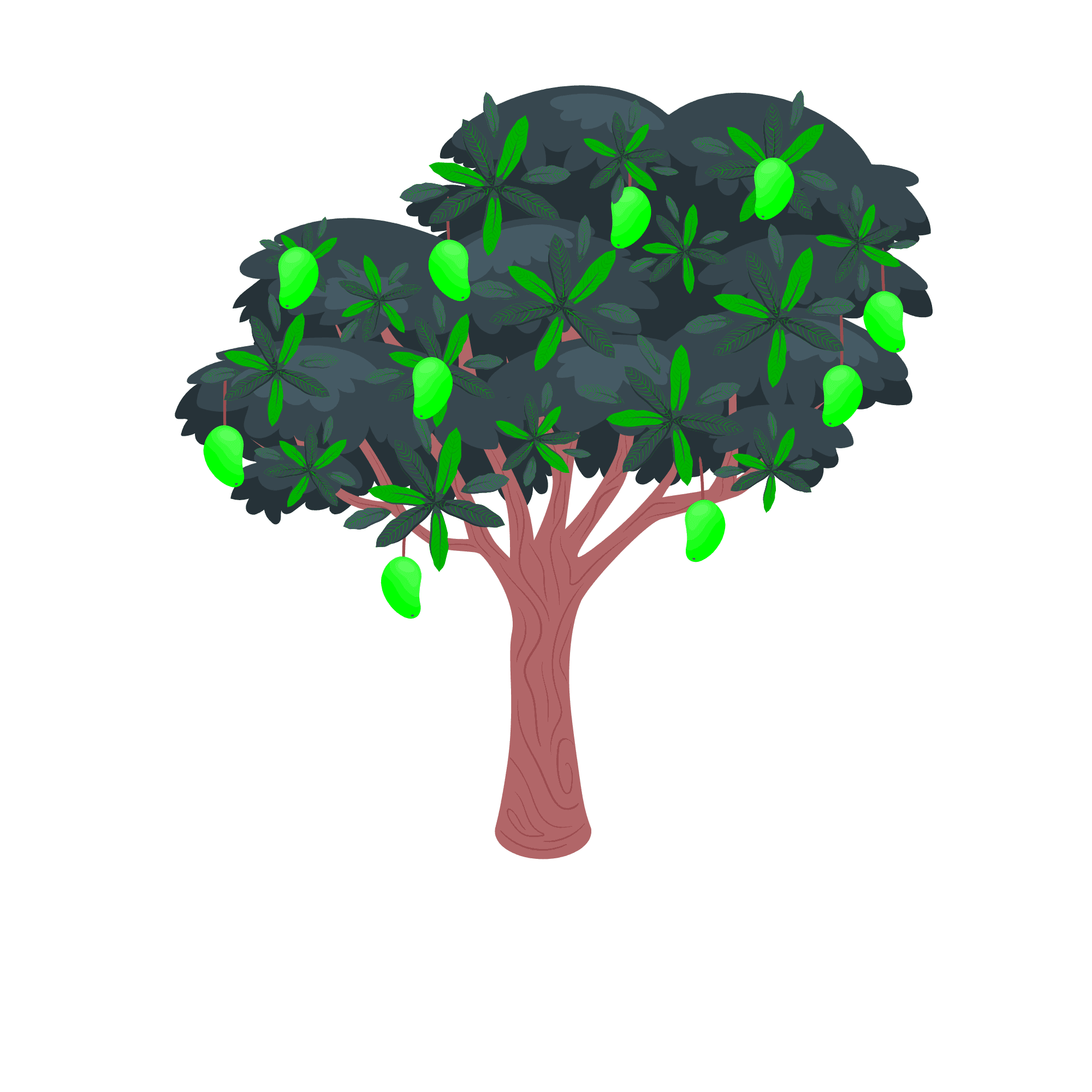 A stylized tree icon representing the green initiative of HITMS ACM